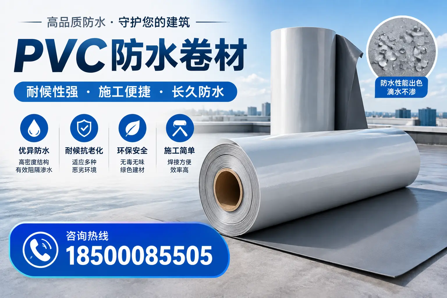 pvc防水卷材在阿里的行业应用前景分析